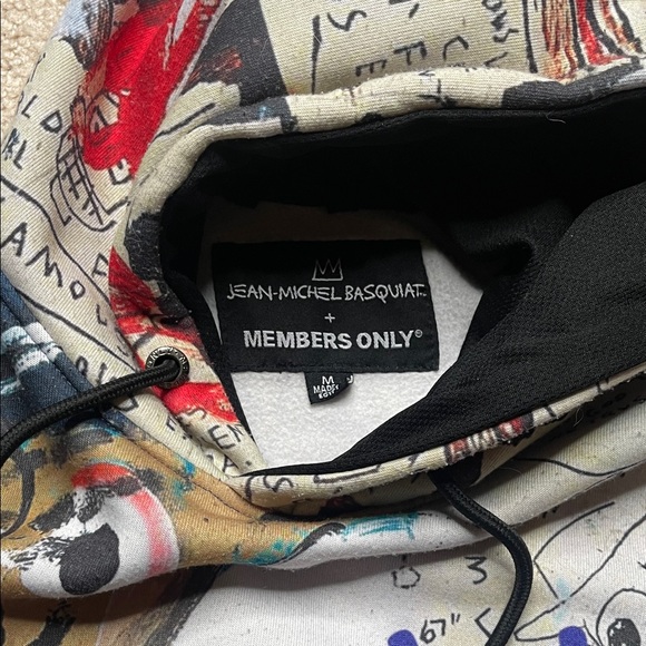 Members Only Jean-Michel Basquiat Multicolor Graphic Hoodie - Picture 2 of 10